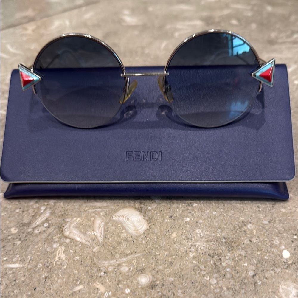 Fendi Ff 0243/S Sunglasses Silver Blue